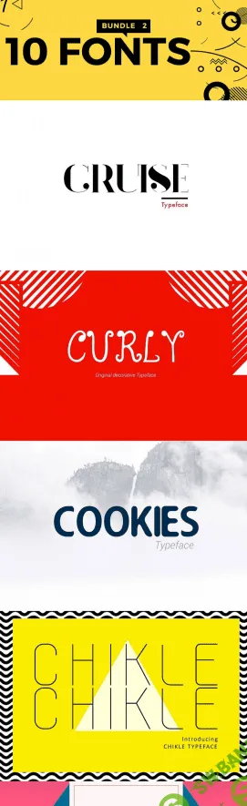 1600+ Кистей, 7 Экшенов, 17 Проф. шрифтов, 500 Паттернов, 2000+ Векторных иконок - Все для Photoshop