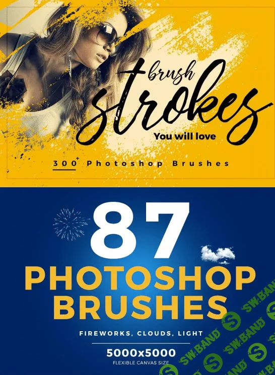 1600+ Кистей, 7 Экшенов, 17 Проф. шрифтов, 500 Паттернов, 2000+ Векторных иконок - Все для Photoshop