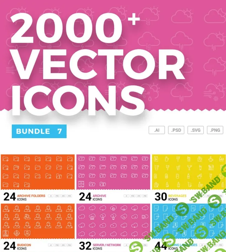 1600+ Кистей, 7 Экшенов, 17 Проф. шрифтов, 500 Паттернов, 2000+ Векторных иконок - Все для Photoshop