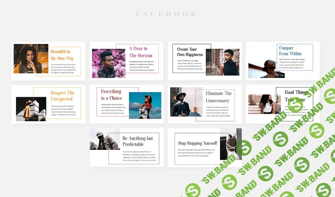 1600 шаблонов для соц. сетей, 108 анимированных шаблонов instagram и 500 для женского стиля