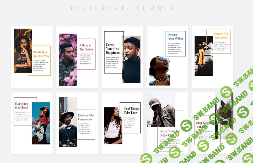 1600 шаблонов для соц. сетей, 108 анимированных шаблонов instagram и 500 для женского стиля