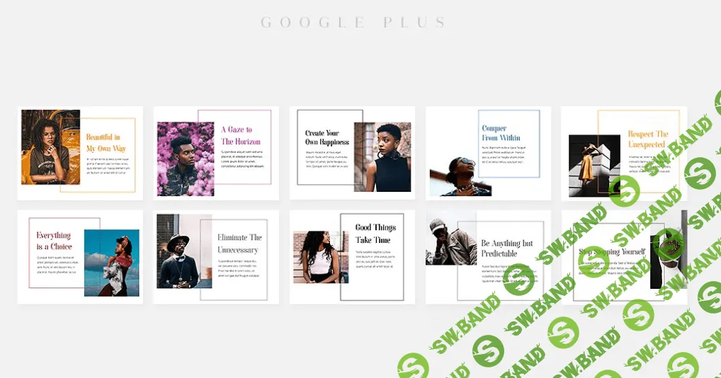 1600 шаблонов для соц. сетей, 108 анимированных шаблонов instagram и 500 для женского стиля