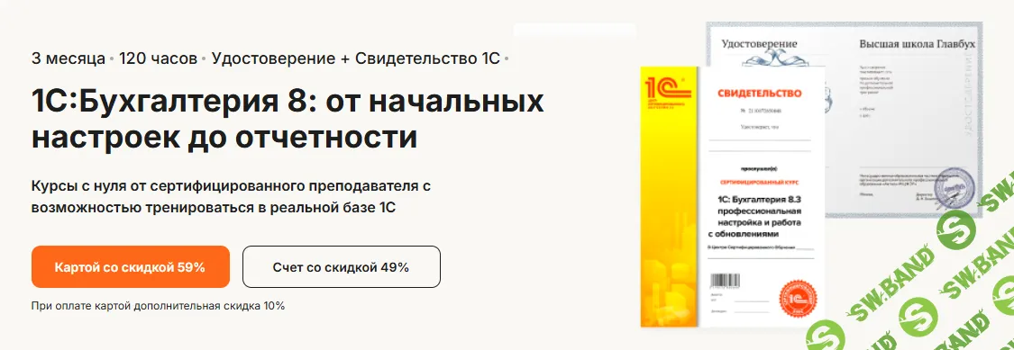 1С:Бухгалтерия 8: от начальных настроек до отчетности [Высшая школа Главбух] [Марина Безрукова]