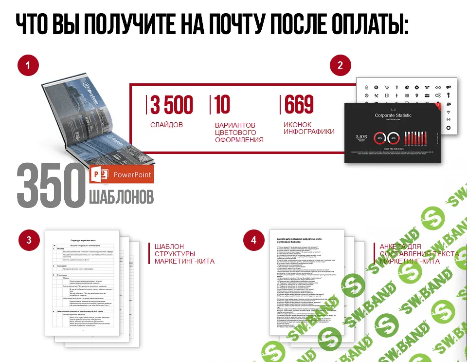 350 шаблонов маркетинг-китов (2016)