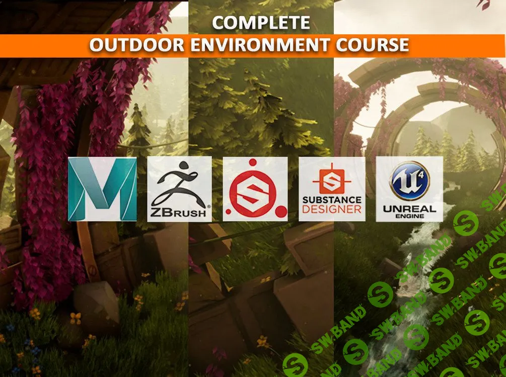 [3dex] How to Make a Stylized Outdoor Environment from Start to Finish