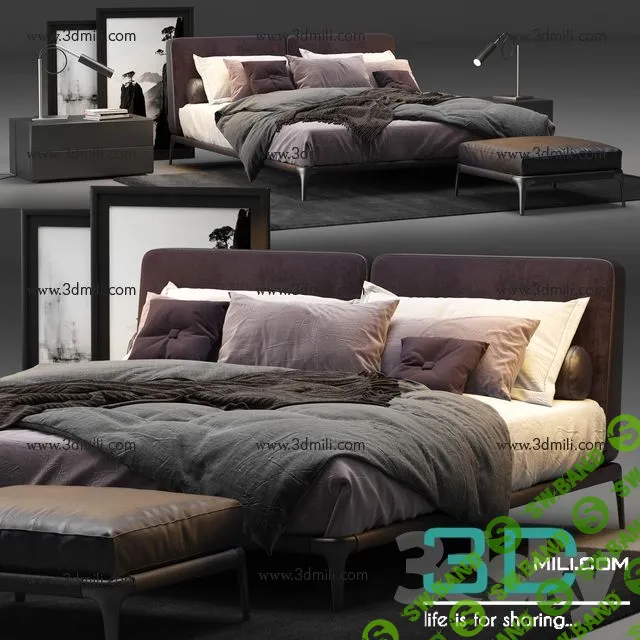 [3dsmarket] Сборник PRO 3d моделей кроватей (2019)