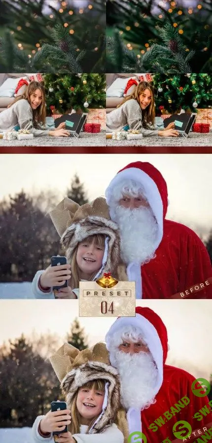 4 Lightroom Presets - Christmas Pack (+Mobile Version)