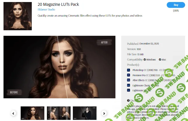 [adobe.com] 20 Magazine LUTs Pack (2020)