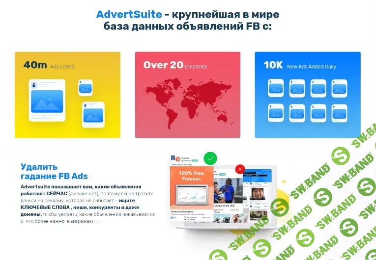 [advertsuite.com] Spy Tool по социальной сети Facebook (на год , №1) (2020)