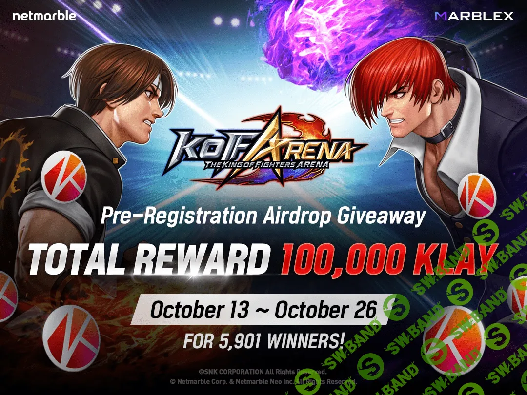 AIRDROP НА 100 000 KLAY ОТ НОВОЙ ИГРЫ KOF ARENA -5 901 ПОБЕДИТЕЛЕЙ