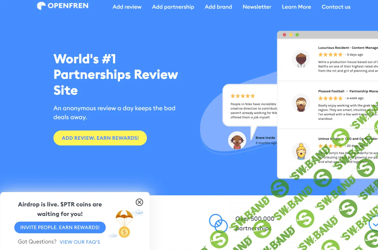 Airdrop  от Openfren