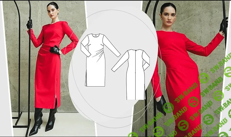 [Академия Burda, Евгения Медведева] Трикотажное платье (2026)