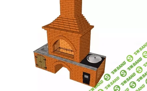 [Александр Вольский] Комплекс барбекю коптилка мангал казан стол мойка №23