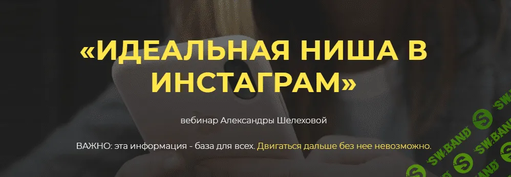 [Александра Шелехова] «Идеальная ниша в инстаграм» (2021)