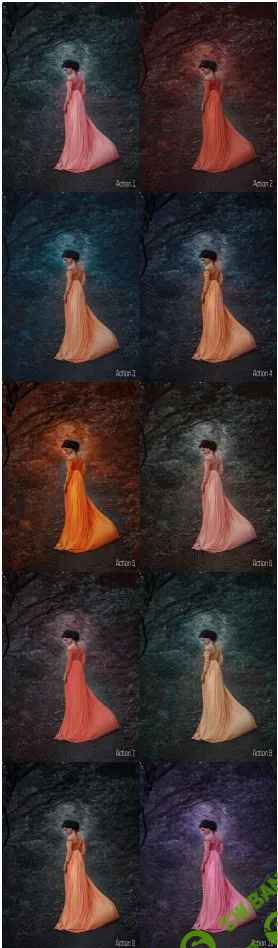 [АЛЕКСЕЙ КУЗЬМИЧЕВ] ART Colors Actions Экшены для творческого тонирования в Photoshop 2019