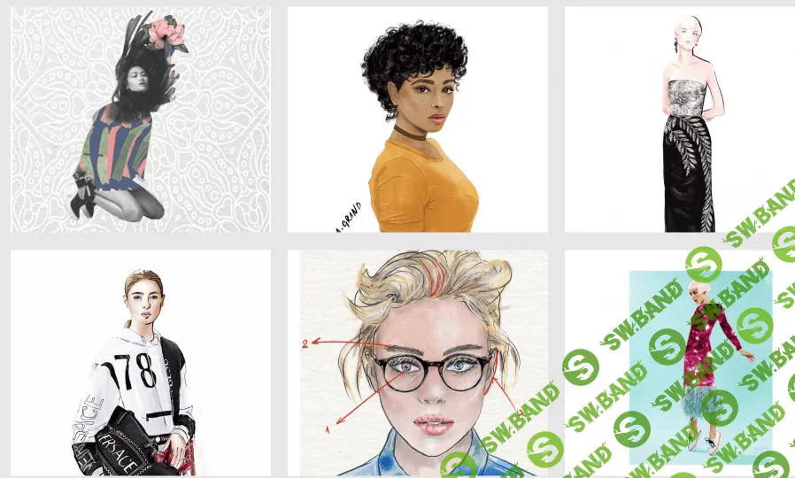 [Алена Казначеева] Procreate: коммерческая fashion иллюстрация (2022)