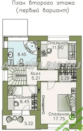 [alfaplan] Полный проект дома 9х8