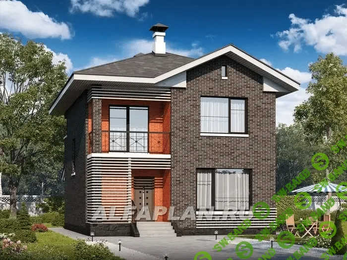 [alfaplan.ru] Современный экономичный дом для небольшой семьи (проект коттеджа 403A)