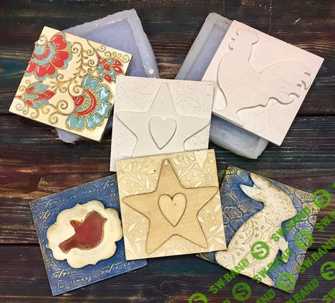 [Аля Ашмарина] Создание декоративной плитки. Снятие формы при помощи силикона (2019)