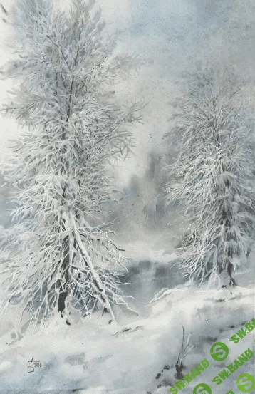 [Анастасия Беседина] [enterclass] Зимний пейзаж акварелью (2023)