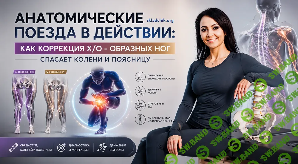 Анатомические поезда в действии: как коррекция Х/О - образных ног спасает колени и поясницу [Анна Щербина]