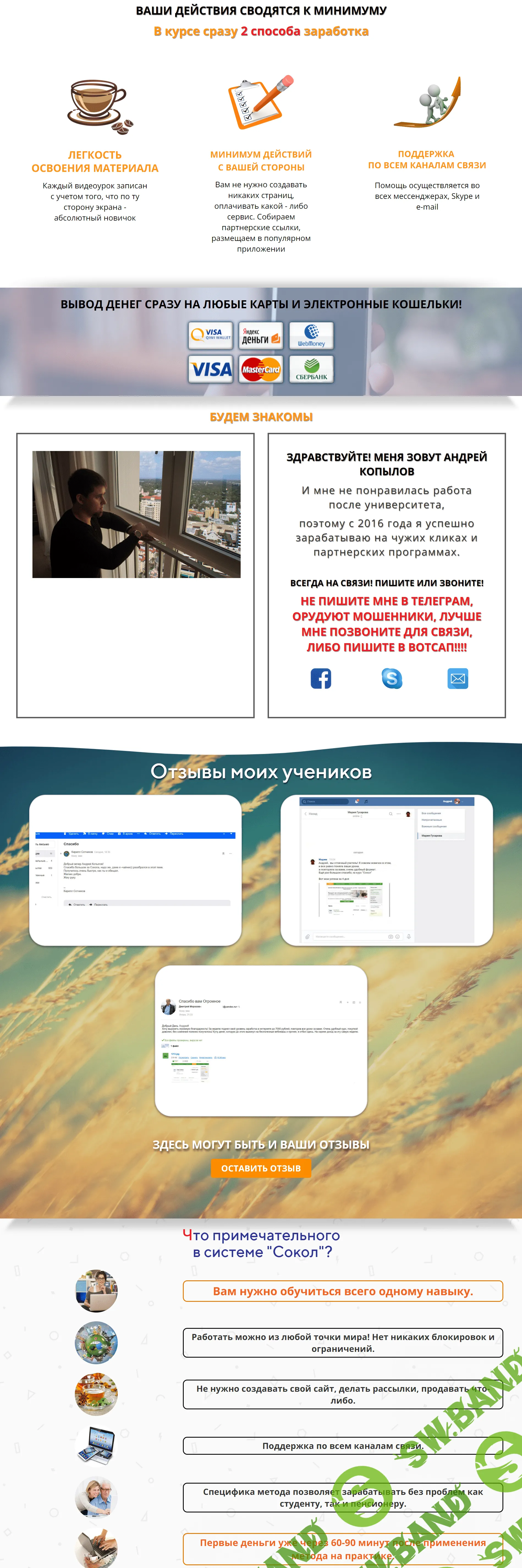 [Андрей Копылов] "Сокол" - Самый быстрый способ заработать (2020)