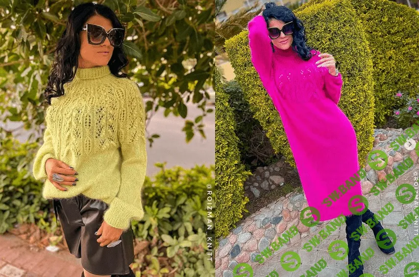 [Анна Ройзман] [roizman_knitt] Свитер-платье Grace_duet (2022)