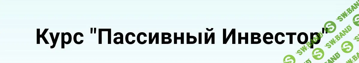 [Анна Заикина] Пассивный Инвестор (2021)