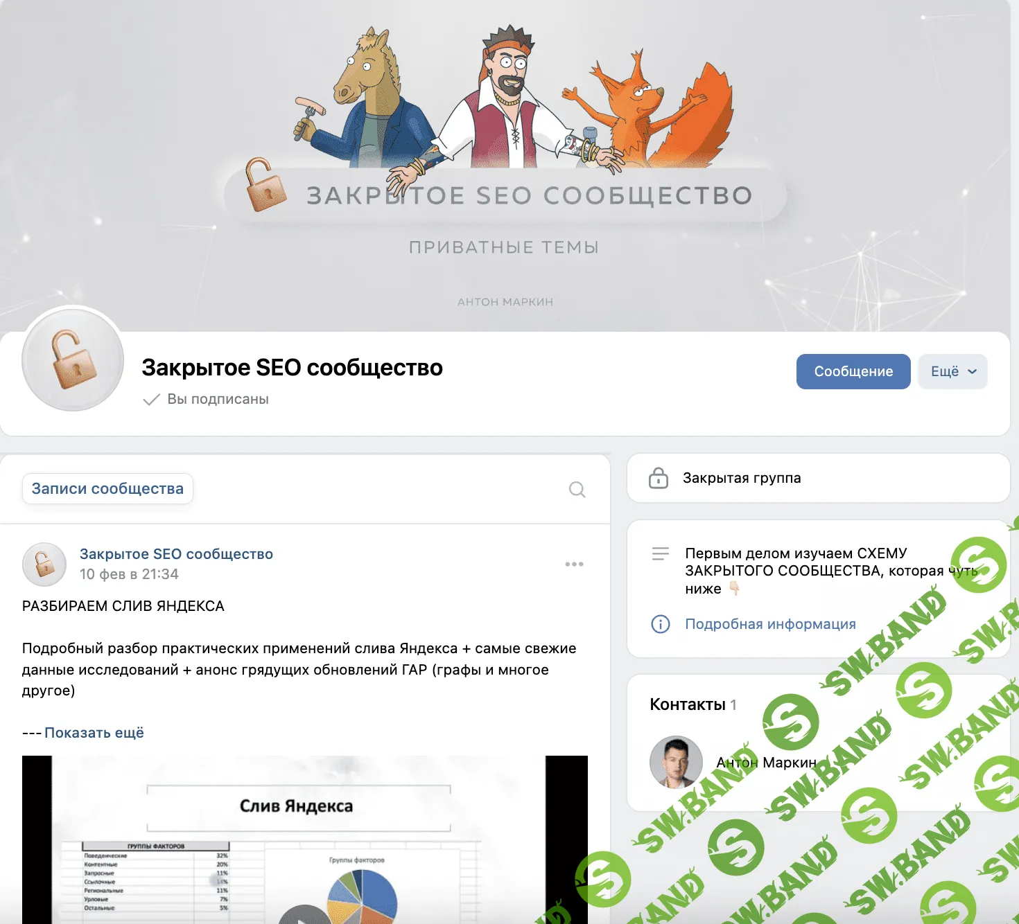 [Антон Маркин] Материалы Закрытого SEO-сообщества. Март (2023)