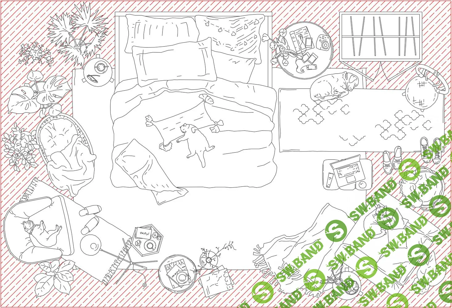 [Architectured] Набор деталей для планов, часть "А" (AutoCAD, ArchiCAD) (2019)