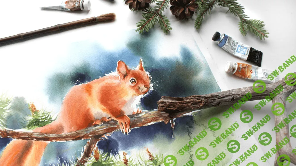 [art-creativity.ru] Акварельный Курс «МИЛЫЕ ЗВЕРЯТА»