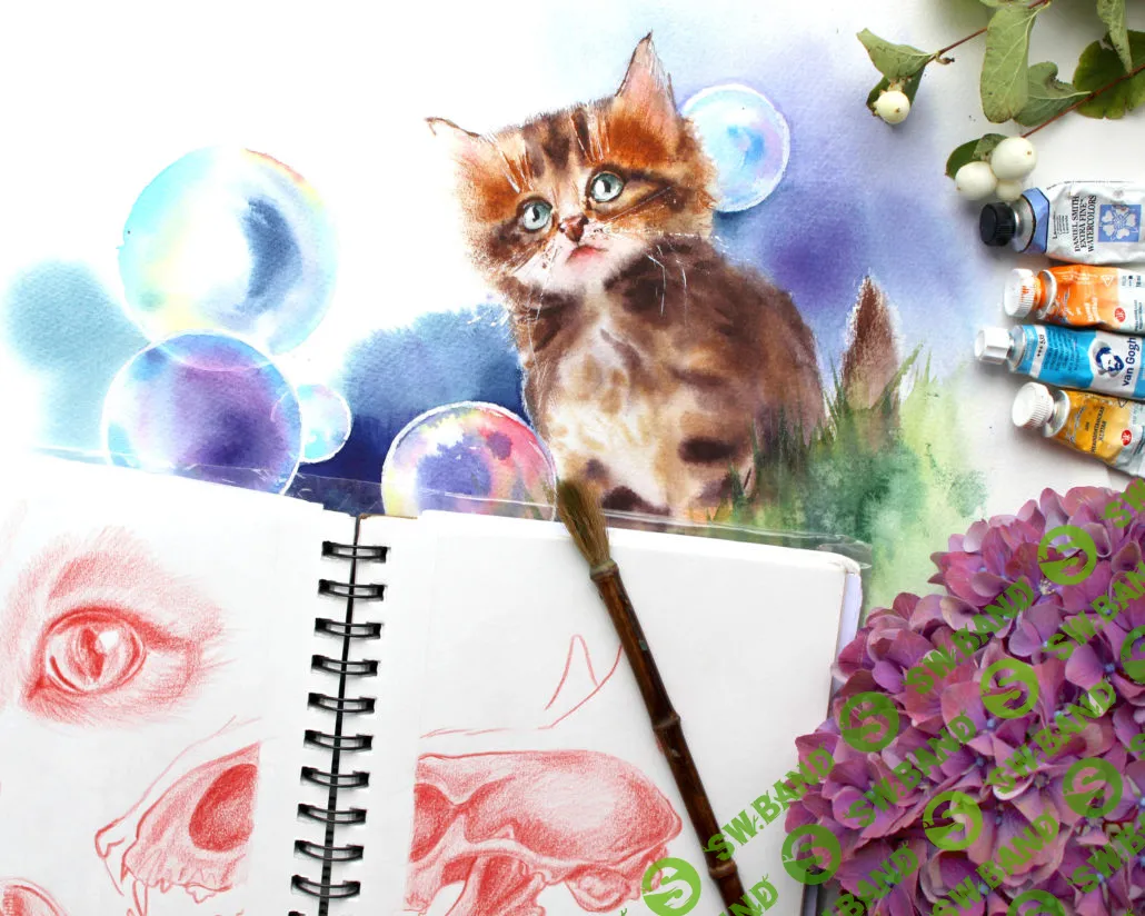 [art-creativity.ru] Акварельный Курс «МИЛЫЕ ЗВЕРЯТА»