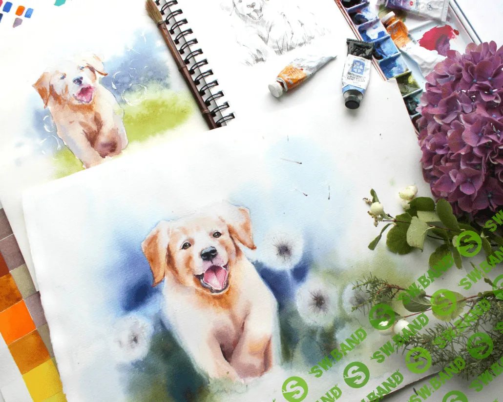 [art-creativity.ru] Акварельный Курс «МИЛЫЕ ЗВЕРЯТА»