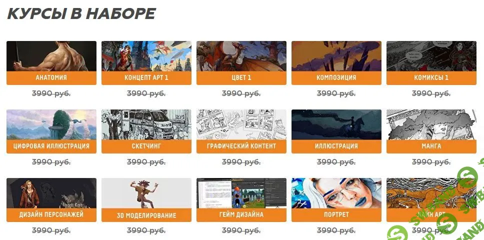 [ArtistHunt School] 25 курсов по рисованию (2020)