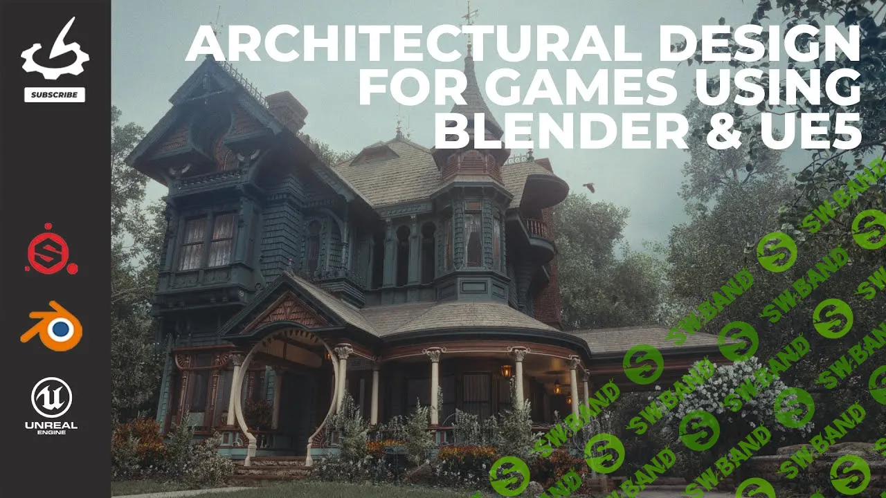 Архитектурный дизайн для игр с использованием Blender и UE5 [The Gnomon Workshop] [Joshua Haun]