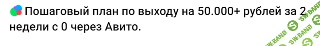 [Авито с 0 до 100к] Пошаговый план по выходу на 50.000+ рублей за 2 недели с 0 через Авито (2024)