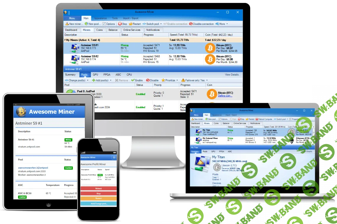 Awesome Miner 4.1.2 Ultimate Plus