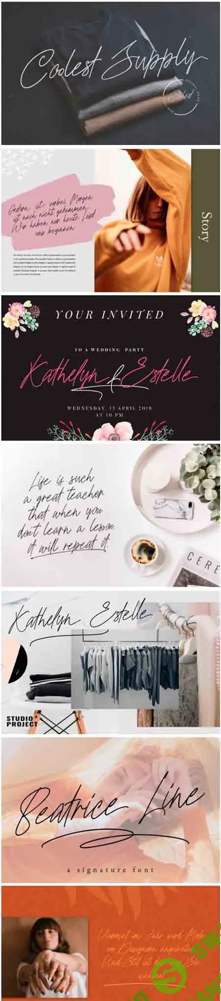Beatrice Line Font