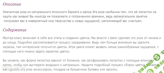 [Bello Fiore] Три мастер-класса по цветам