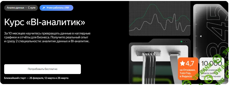 BI-аналитик [Яндекс Практикум]