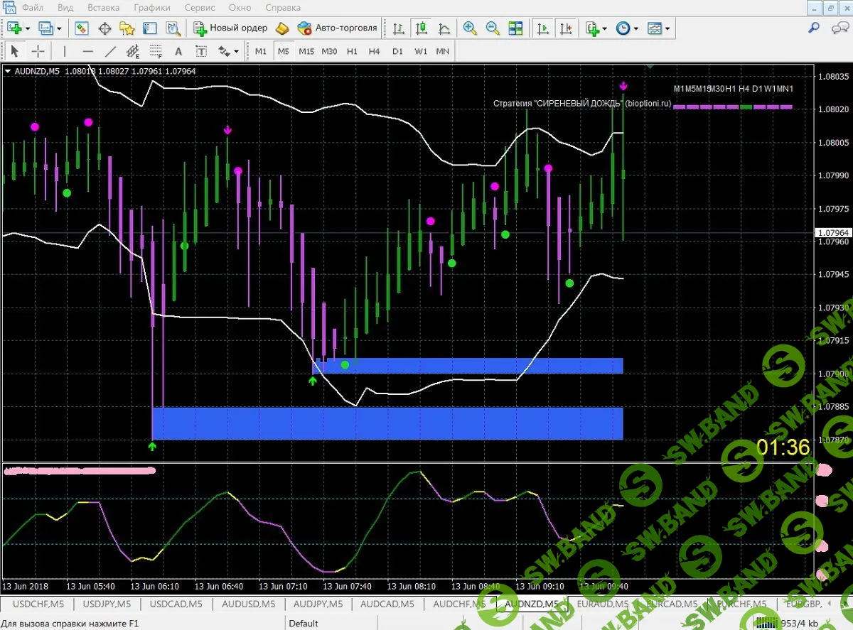 Бинарные опционы. Стратегия "СИРЕНЕВЫЙ ДОЖДЬ" (2018)