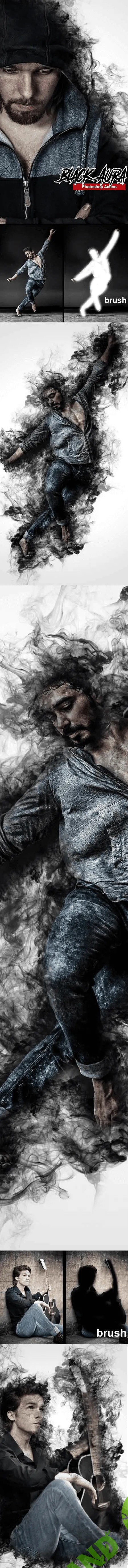 Black Aura Photoshop Action