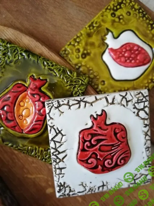 [Бобрый дом] Видео мастер-класс «Керамический гранат». Имитация керамики (2023)