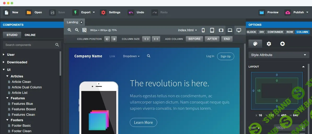 Bootstrap Studio v2.2.4 PRO Cracked