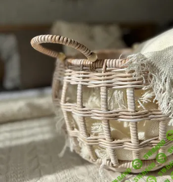 [Бумажная лоза] Ажурная корзина [Ольга Федорина]