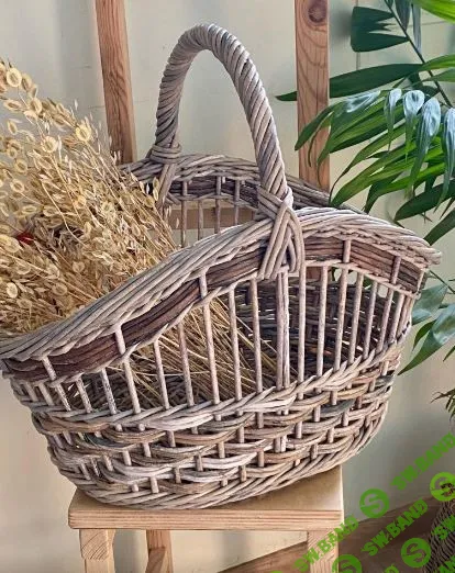 [Бумажная лоза] Корзинка «Воскресенье» [Ольга Рыжкова]