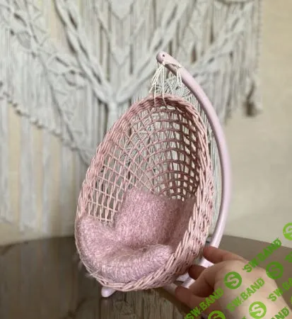 [Бумажная лоза] МК по плетению кукольного кресла-кокона [valeriiapletenie] [Валерия Астафьева]