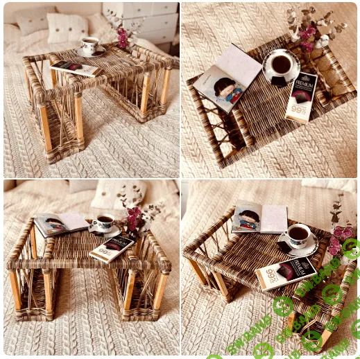 [Бумажная лоза] Плетёный столик [Галина Скобелева]