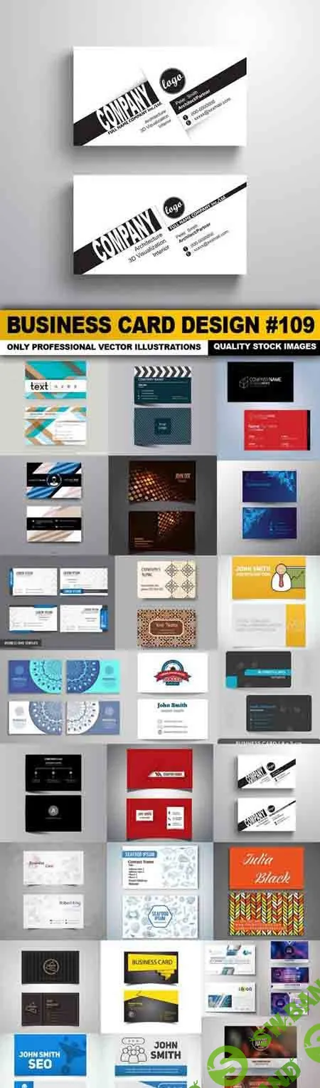 Business Card Design #109 - 25 Vector