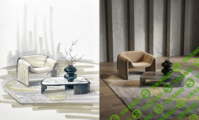 Быстрый скетчинг + нейросети: от руки к цифровому шедевру [Международная Школа Дизайна] [Дмитрий Начев]